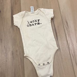 Tenth and Pine lucky charm onesie 0-3 months